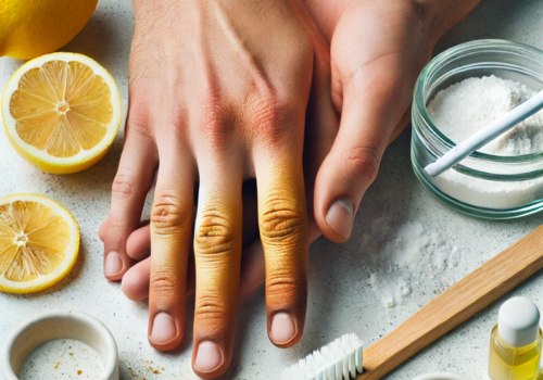 Comment enlever le jaune du tabac sur les doigts